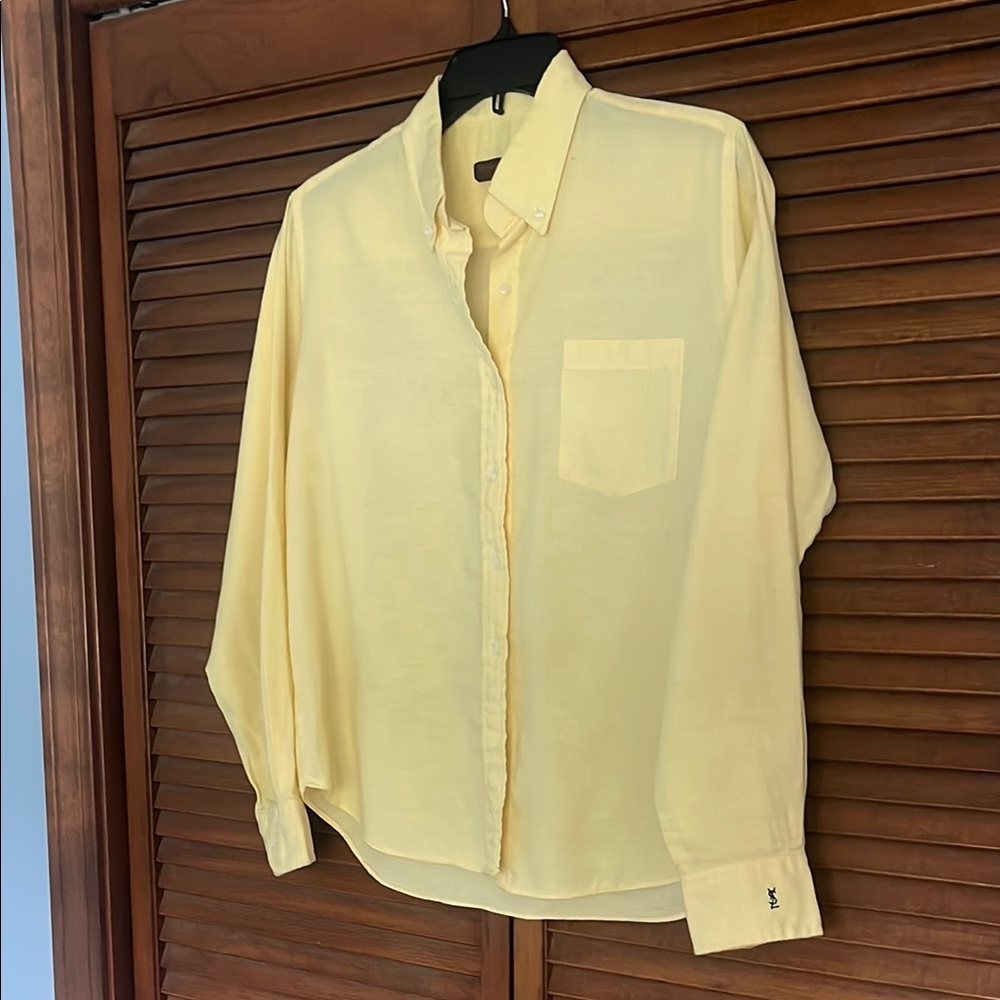 YSL Men’s Button Down Butter Yellow